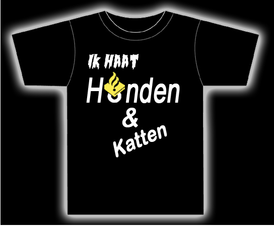 T.shirt Haat honden